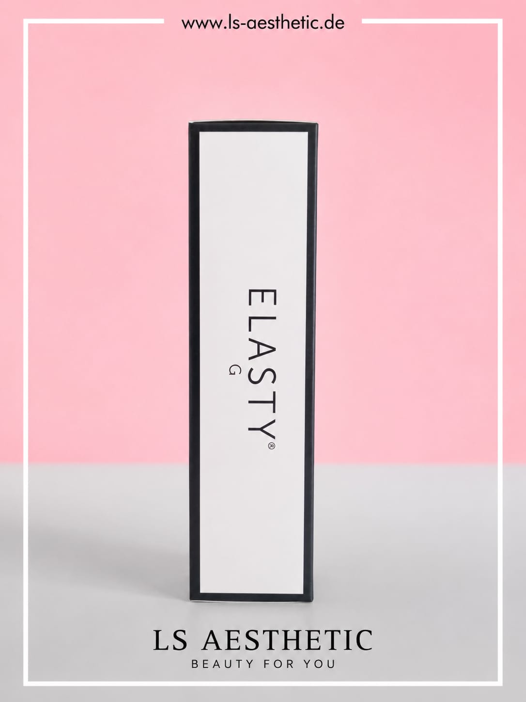 Elasty G – Hyaluron Filler Volumen & Gesichtskontur, 2×1 ml, Produktverpackung, CE-zertifiziert