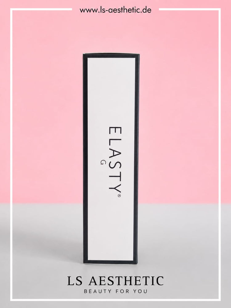 Elasty G – Hyaluron Filler Volumen & Gesichtskontur, 2×1 ml, Produktverpackung, CE-zertifiziert