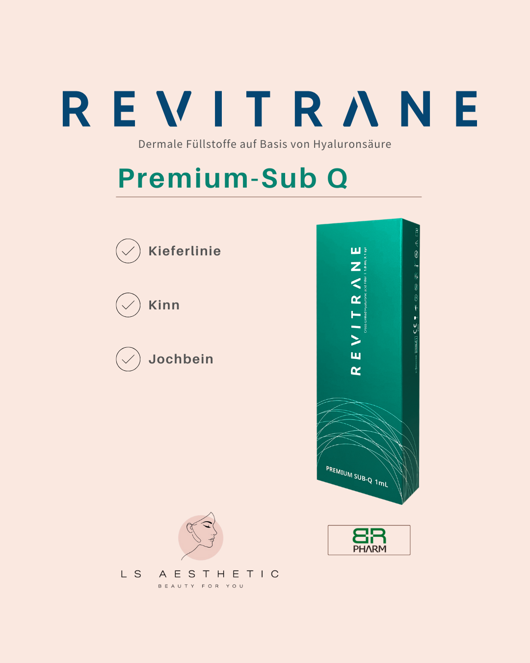 Revitrane Premium Sub-Q Hyaluronsäure-Filler 1ml – Tiefer Volumenaufbau & Gesichtsmodellierung | LS Aesthetic