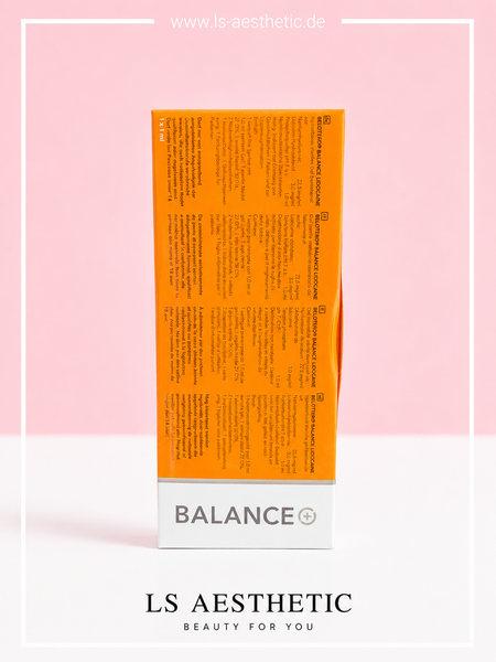 Belotero Balance Lidocaine – Rückseite mit Produktinformationen und Inhaltsstoffen
