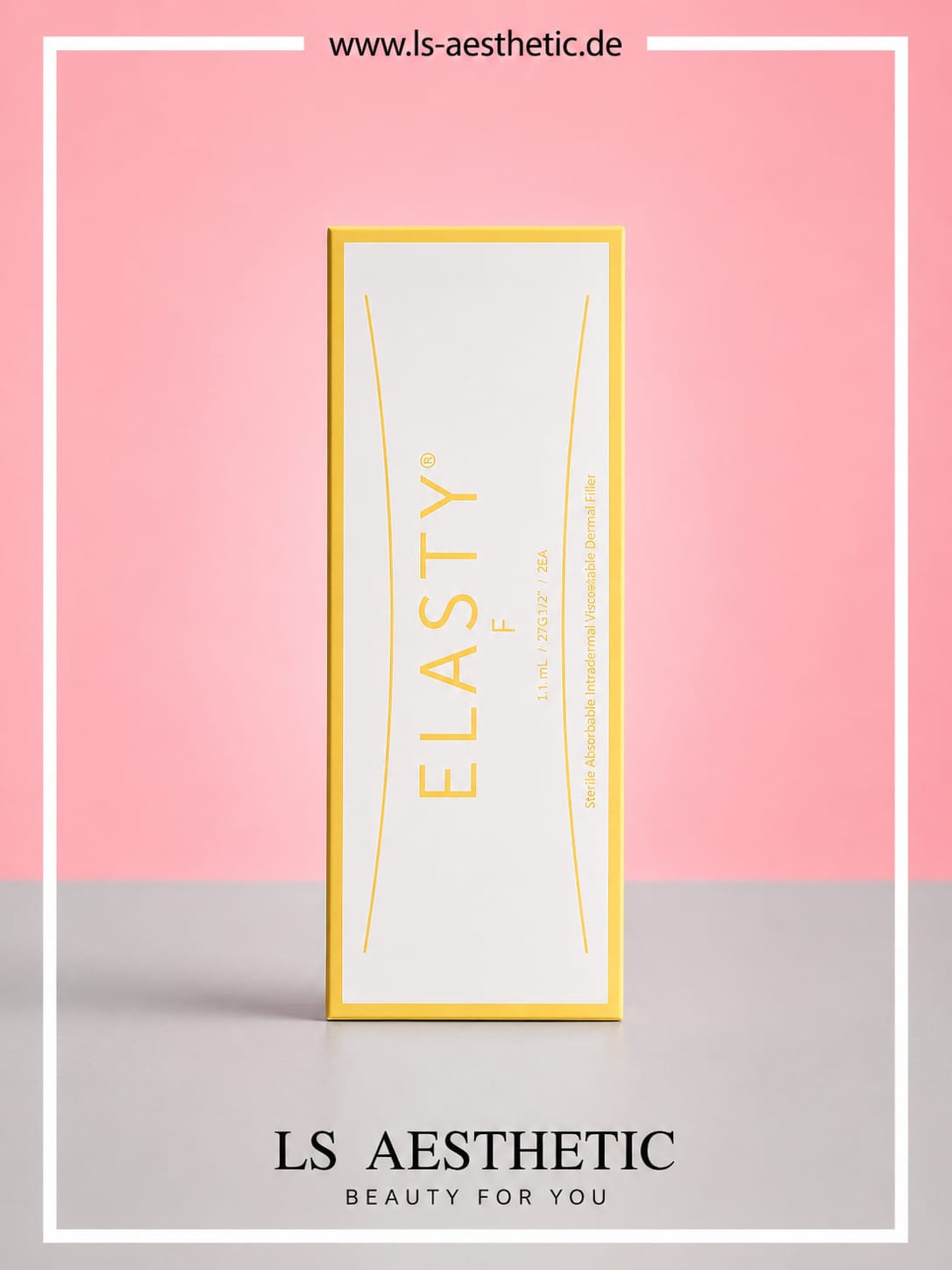 Elasty F – Weicher Hyaluronsäure-Filler für feine Linien, Detailansicht Spritze