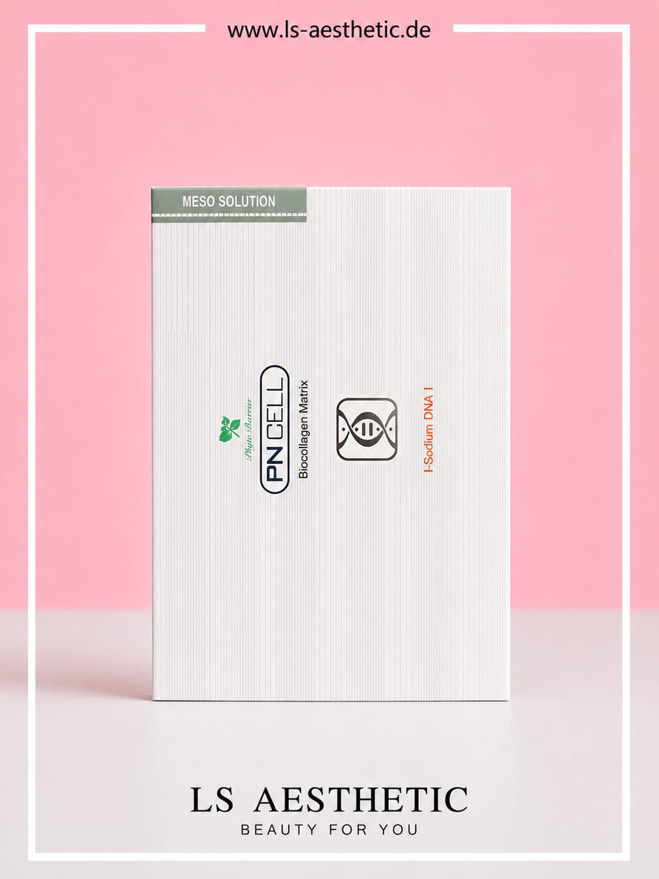 PN Cell Biocollagen Matrix – Polynukleotid Kollagen Serum, Produktverpackung