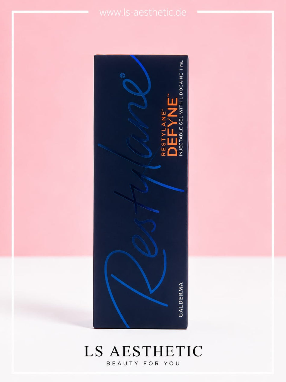 Restylane Defyne Lidocaine 1 ml – Verpackung Vorderseite, Injectable Gel with Lidocaine von Galderma