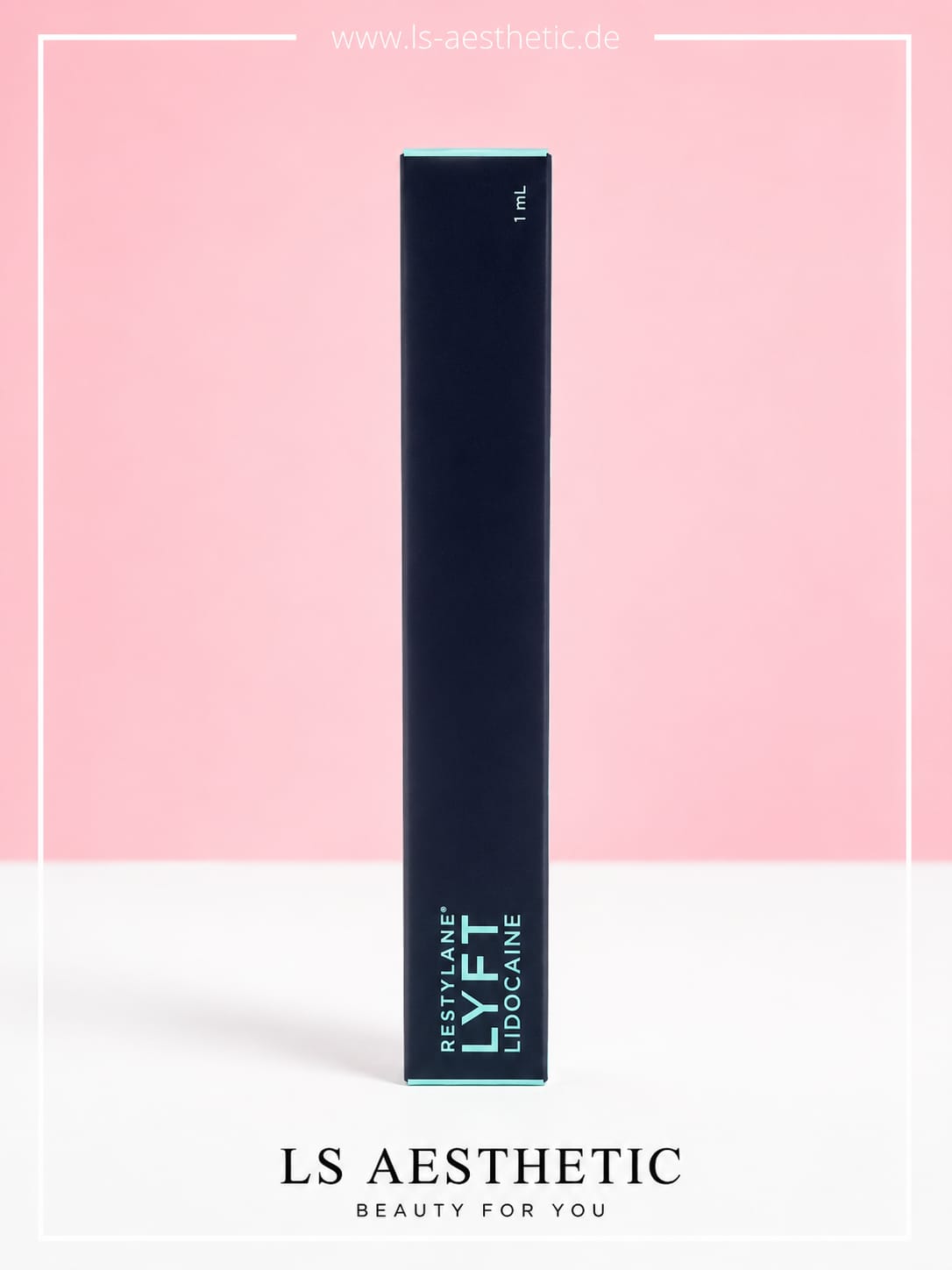 Restylane Lyft Lidocaine 1 ml – Verpackung Seite mit Produktname und 1 ml Füllmenge