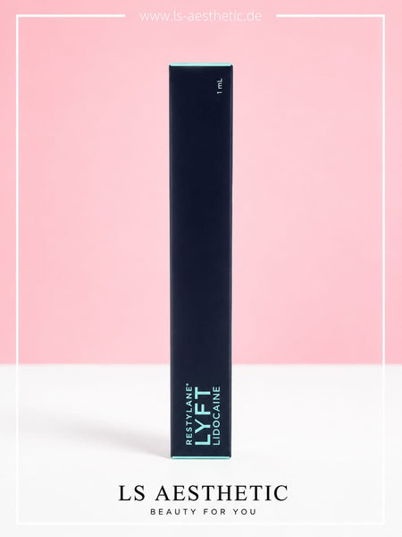 Restylane Lyft Lidocaine 1 ml – Verpackung Seite mit Produktname und 1 ml Füllmenge