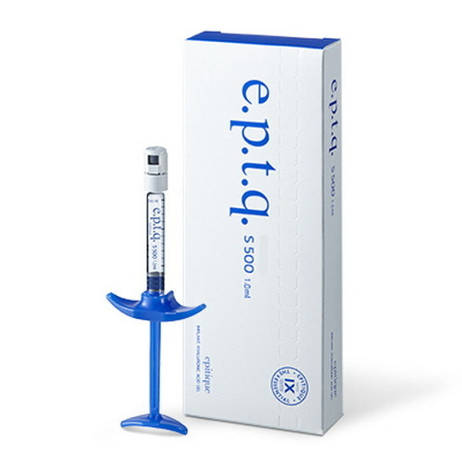EPTQ S500 – Hyaluronsäure-Filler 1×1 ml für tiefe Falten und Volumenaufbau, Produktverpackung