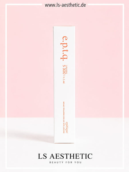 EPTQ S300 Hyaluronsäure-Filler mit Lidocain – Verpackung Seite, Implant Hyaluronic Acid Gel, 1,1 ml