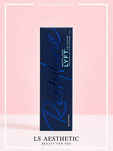 Restylane Lyft Lidocaine 1 ml – Verpackung Vorderseite, Injectable Gel with Lidocaine von Galderma