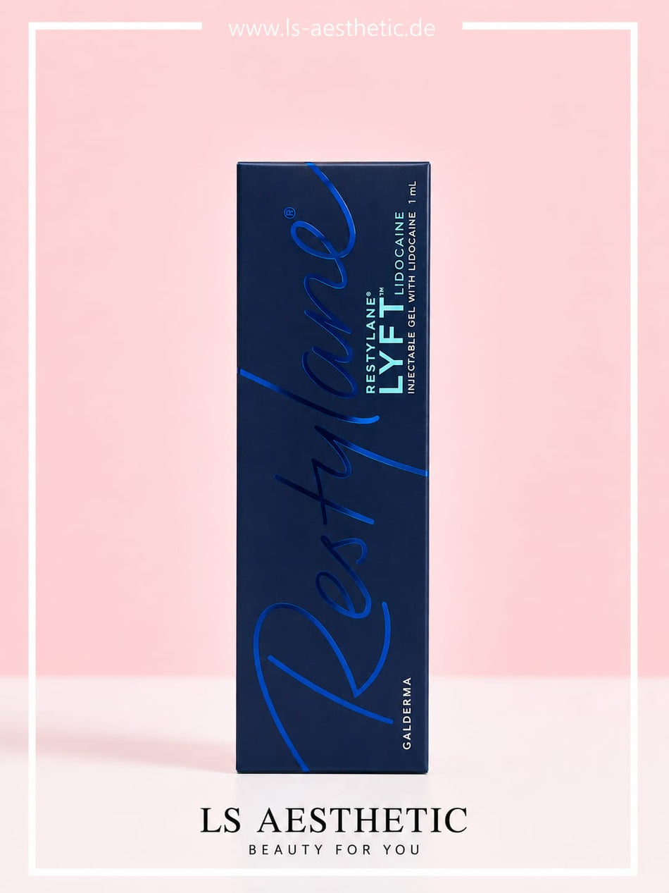 Restylane Lyft Lidocaine 1 ml – Verpackung Vorderseite, Injectable Gel with Lidocaine von Galderma