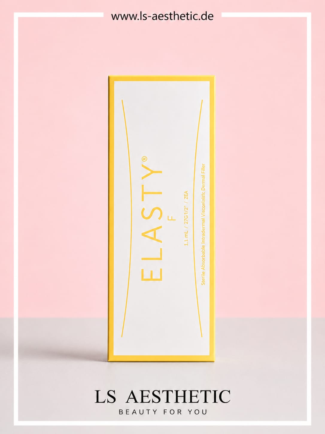 Elasty F – Weicher Hyaluronsäure-Filler für feine Linien, Detailansicht Spritze