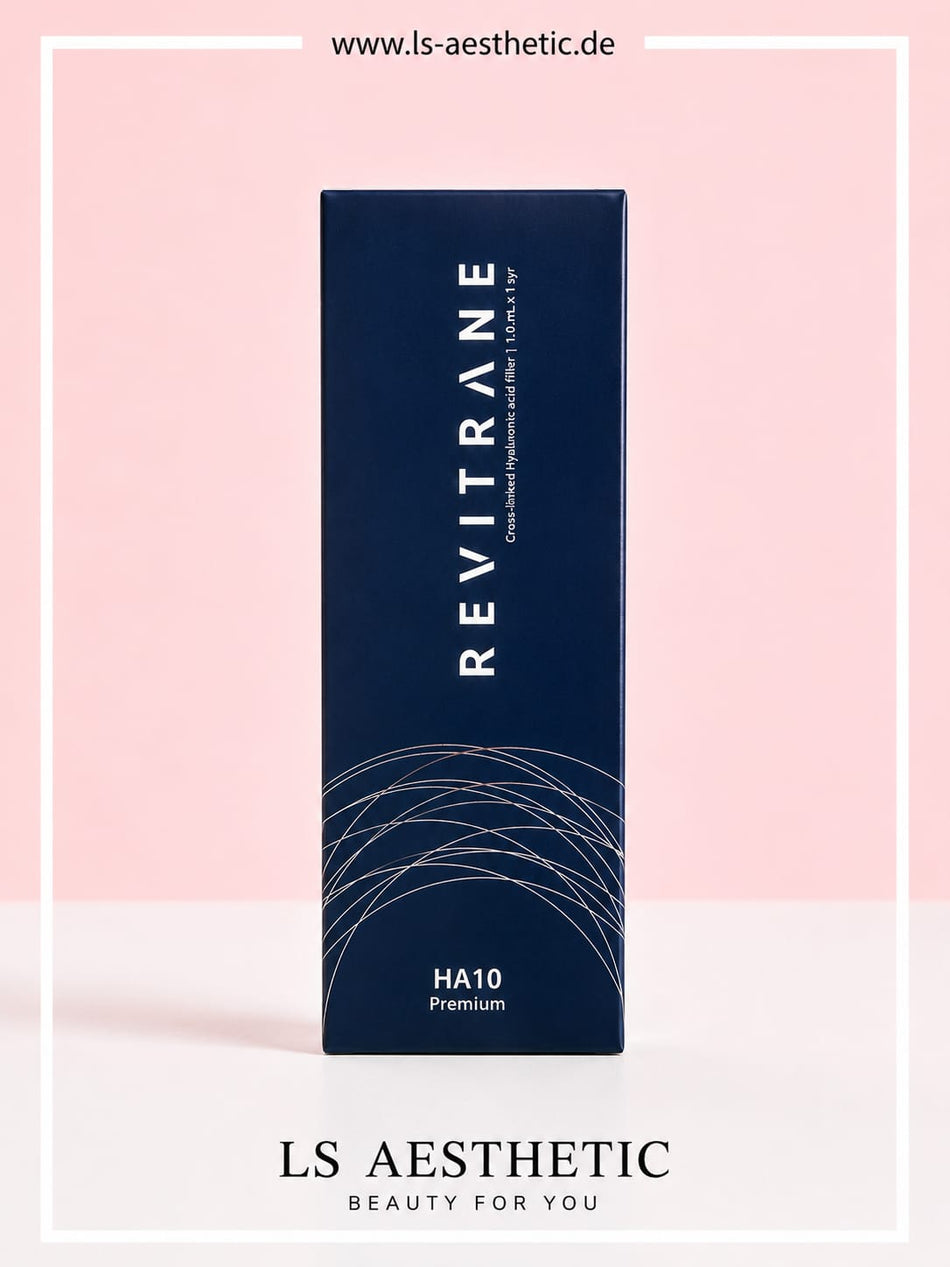 Revitrane HA10 Premium – Hyaluronsäure-Filler 1 ml für mittlere bis tiefe Falten, Produktverpackung
